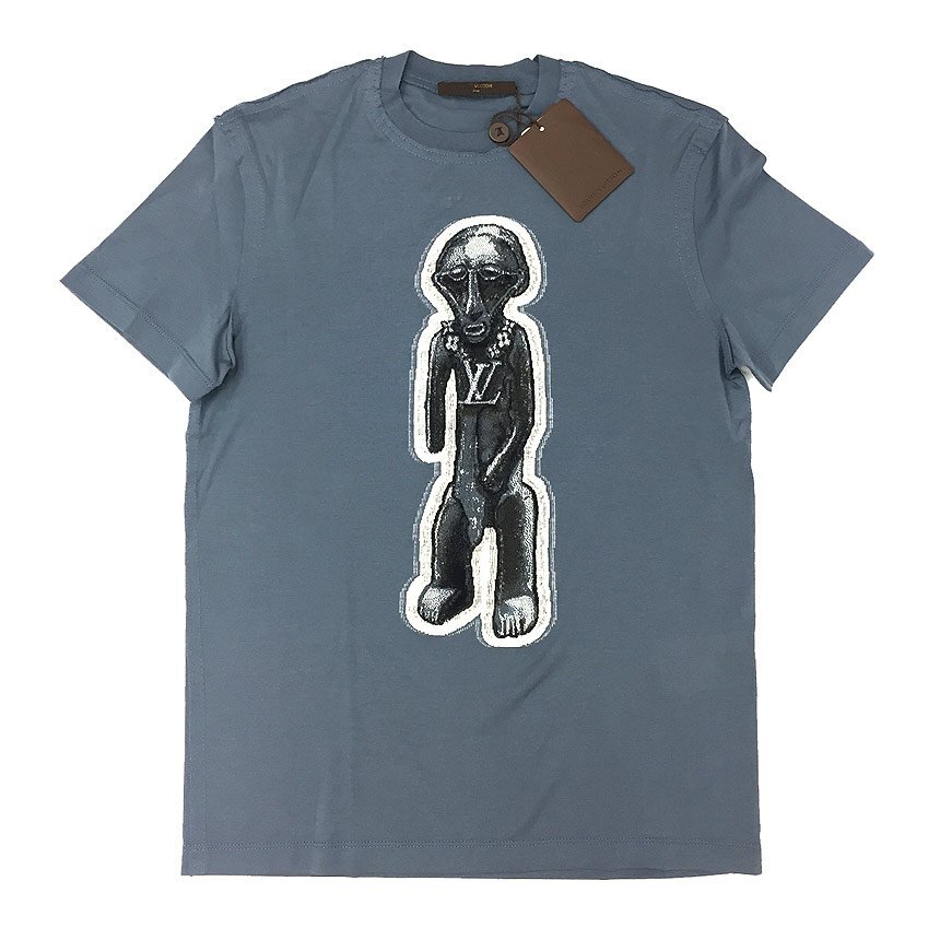 セール LOUIS VUITTON ルイヴィトン チャップマン ズールー像 クルーネック Tシャツ 半袖 XXS コットントップス 未使用 aq5130拍卖