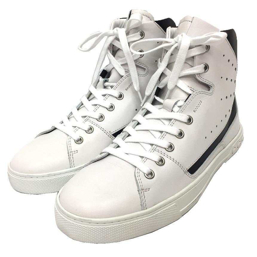 TOD’S トッズ ハイカットスニーカー Ferrari フェラーリ コラボ レザー Ferrari フェラーリ コラボ レザー 新古品 美品 送料無料 aq10430拍卖