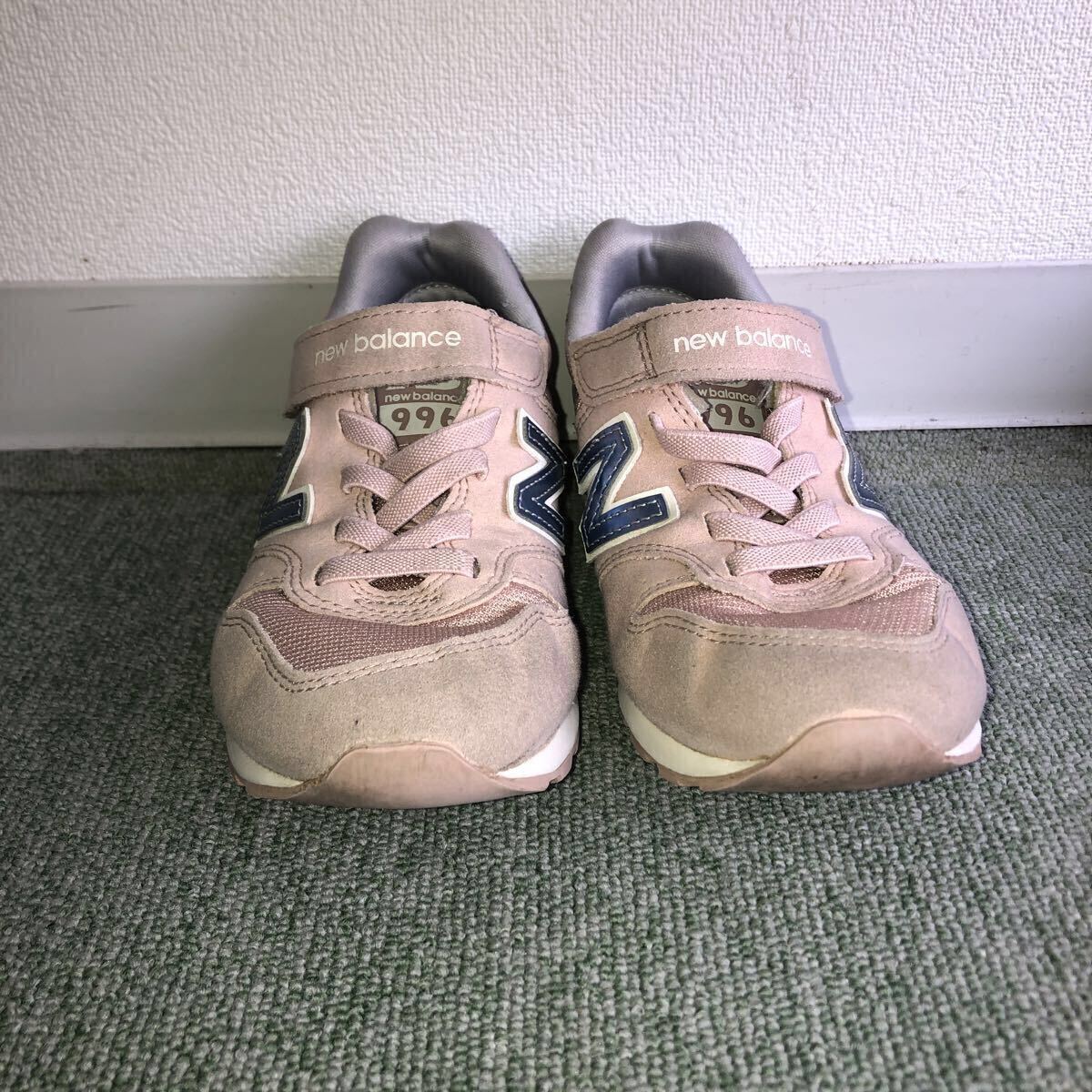 New Balance ニューバランス キッズ 20cm スニーカー ピンク【Y-379】拍卖