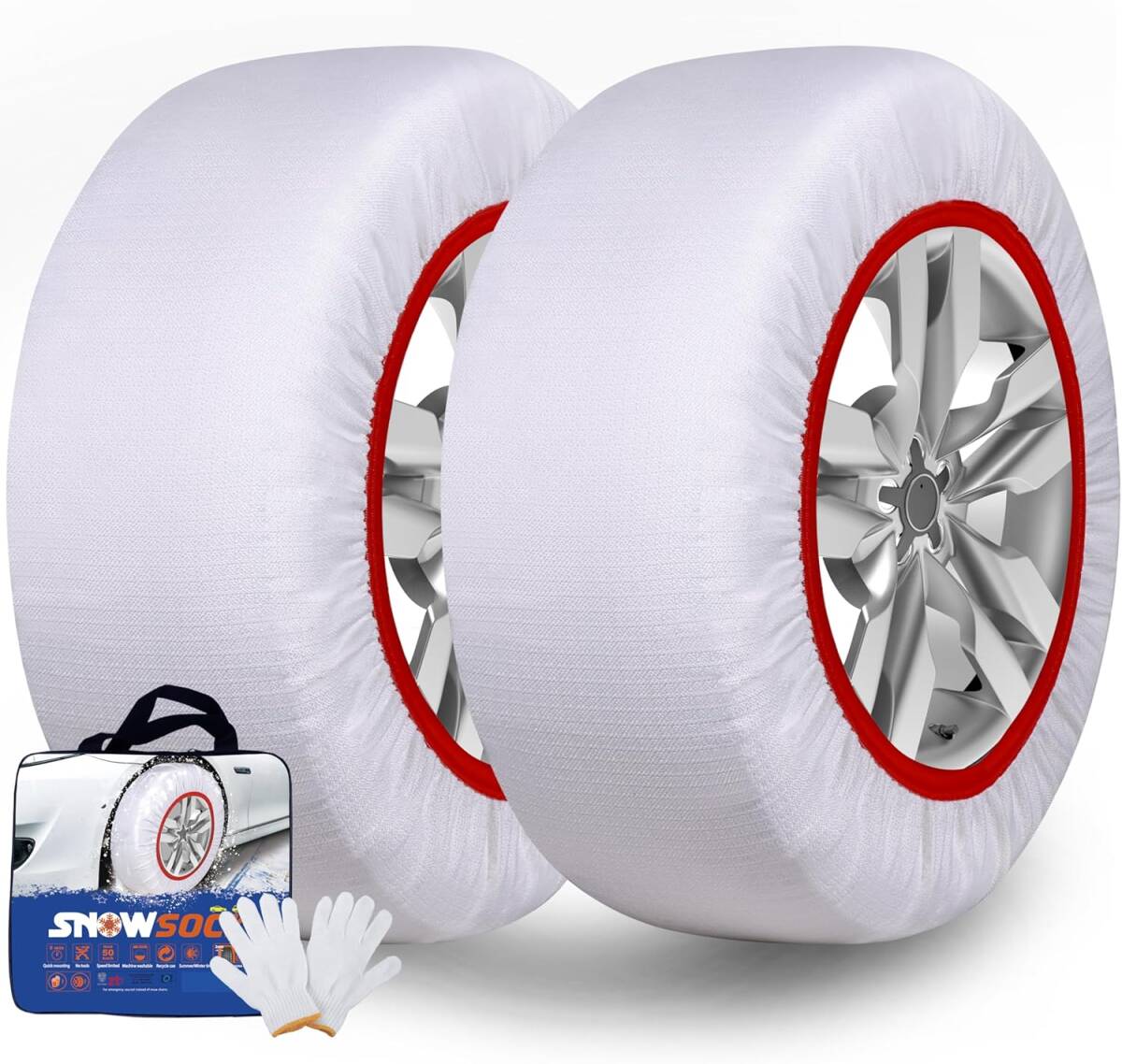 タイヤチェーン 布製 非金属 スノーソックス 冬雪 雪道 布製タイヤすべり止め チェーン規制対応 適合790拍卖