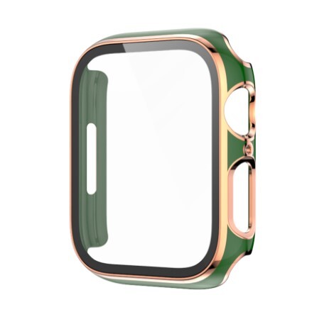 AppleWatch 45mm 対応ケース 一体型 超薄型(色:グリーン)拍卖