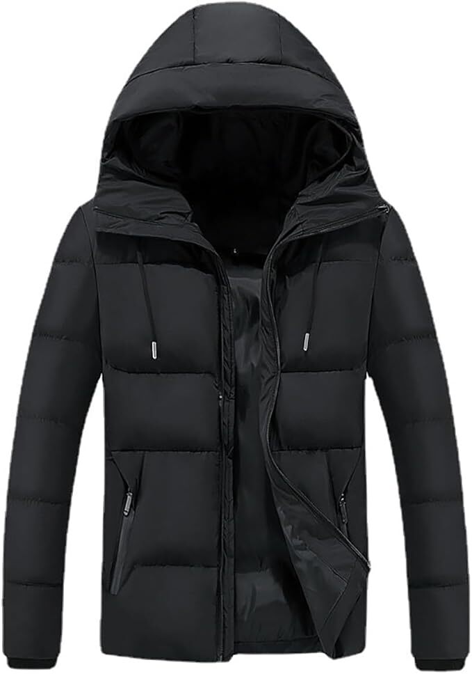 中綿ジャケット メンズ ジャンパー フード付き ショート丈 撥水 軽量 防寒 防風 カジュアル 冬物 冬服(サイズ: XL)拍卖