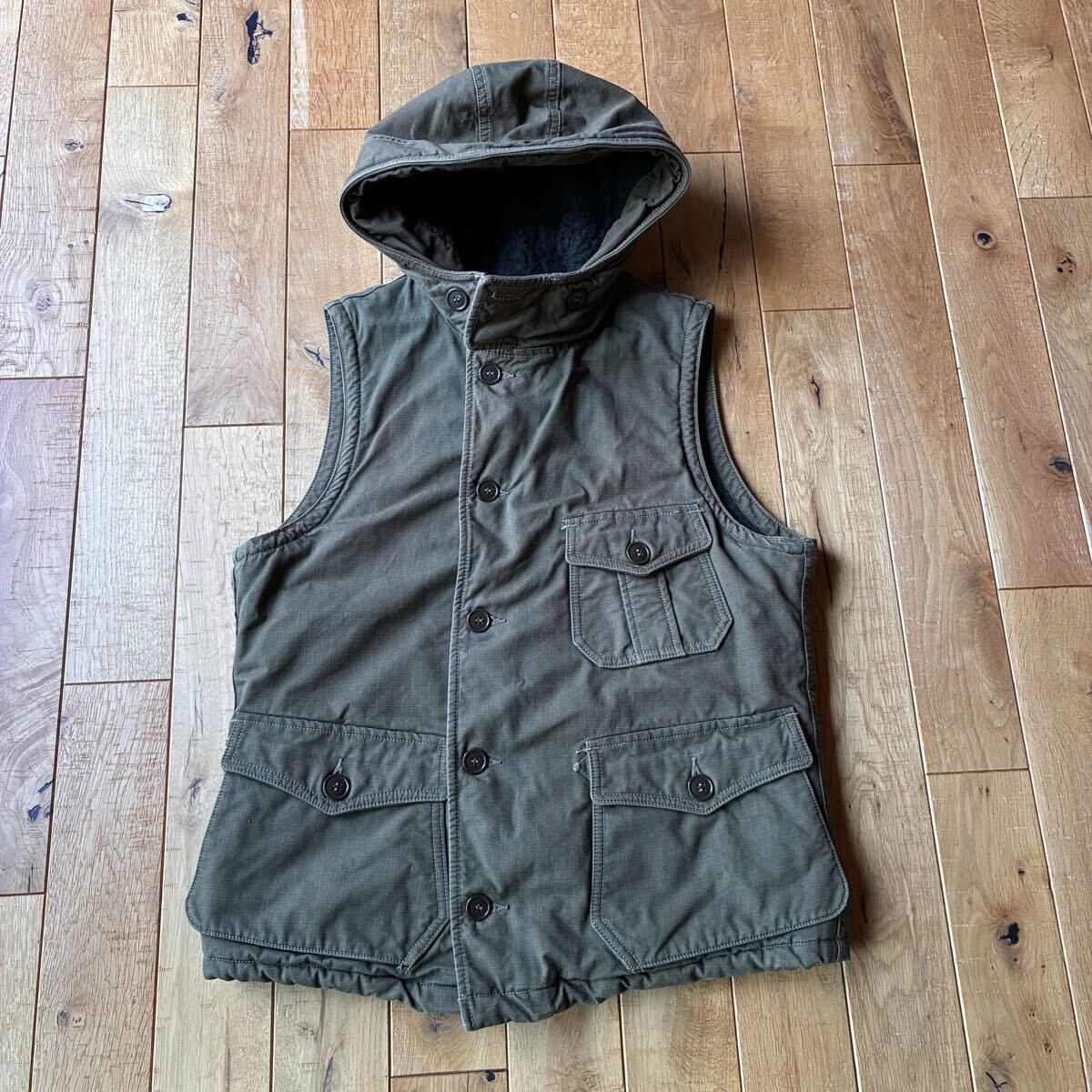 FREEWHEELERS Air Crew Attached Hood Vest フリーホイーラーズ ベスト 36 中古拍卖