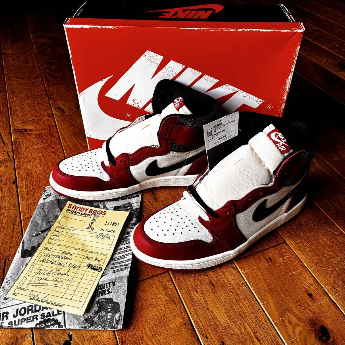 箱付新品未使用 NIKE AIR JORDAN1 DZ5485-612 10 28cm ナイキ シカゴ エアジョーダン 拍卖