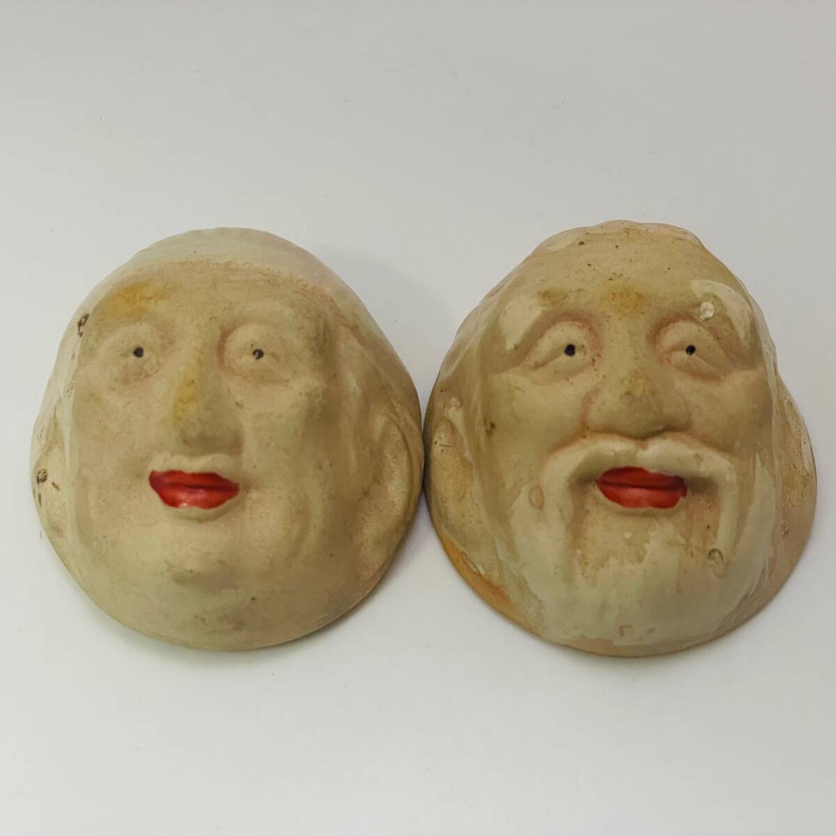 中古品 個人保管品 人面盃 お猪口 酒器拍卖