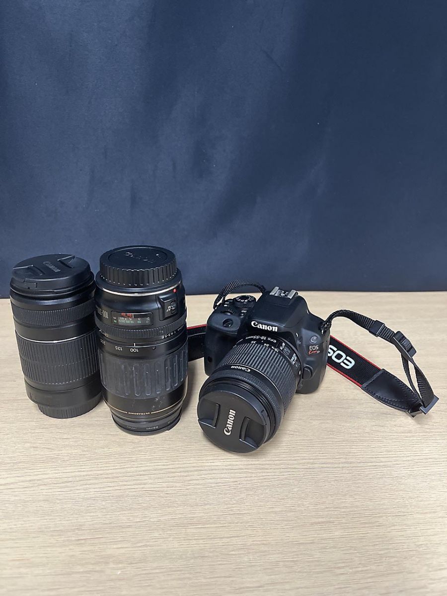 【ジャンク品】 Canon キヤノン デジタル一眼レフカメラ EOS Kiss X7 交換レンズ2点 S126441 ★拍卖