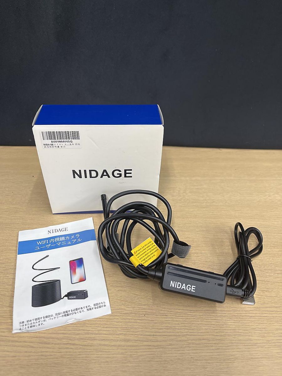NIDAGE カメラファイバースコープ ワイヤレス 工内視鏡カメラ拍卖