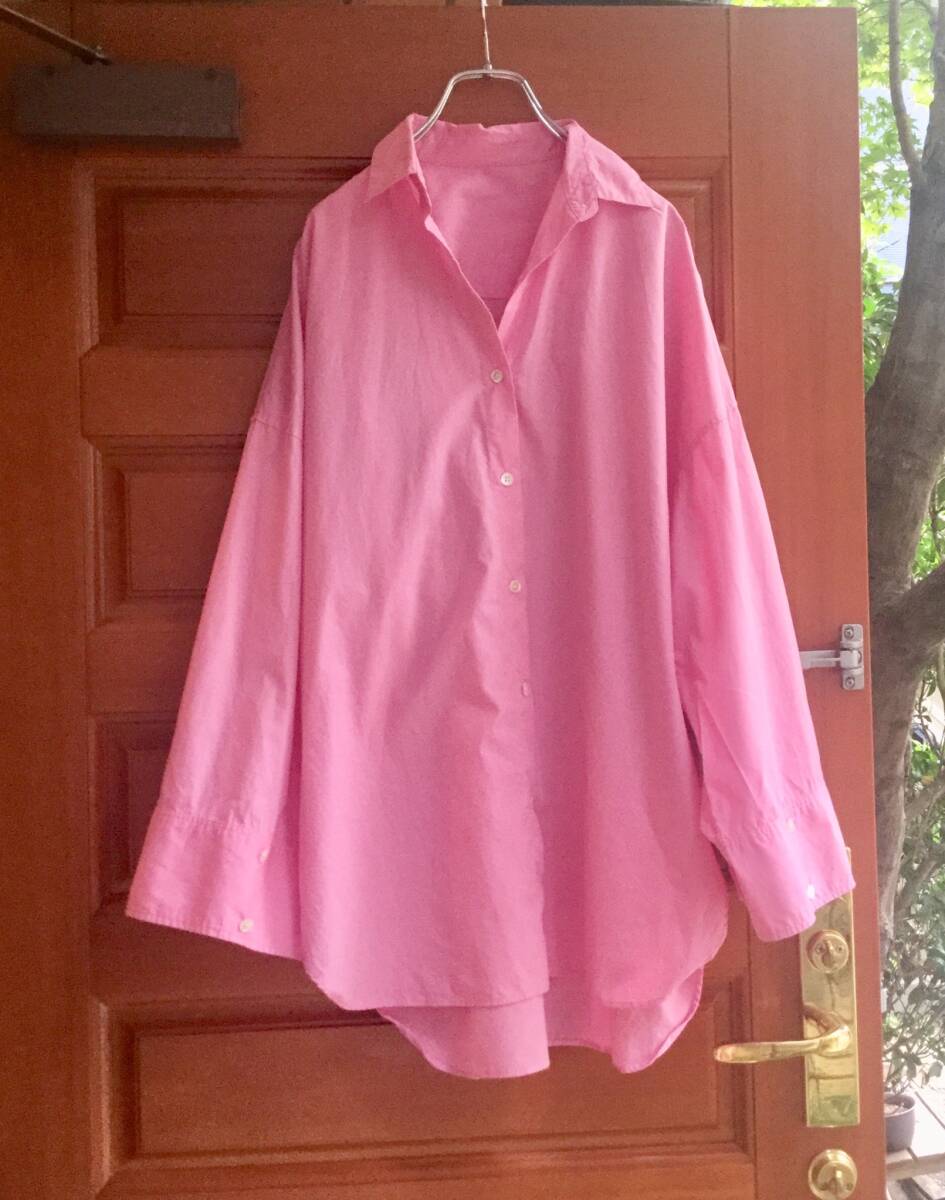 URBAN RESEARCH☆コットンワイドスリーブブラウス☆明るいピンク色拍卖