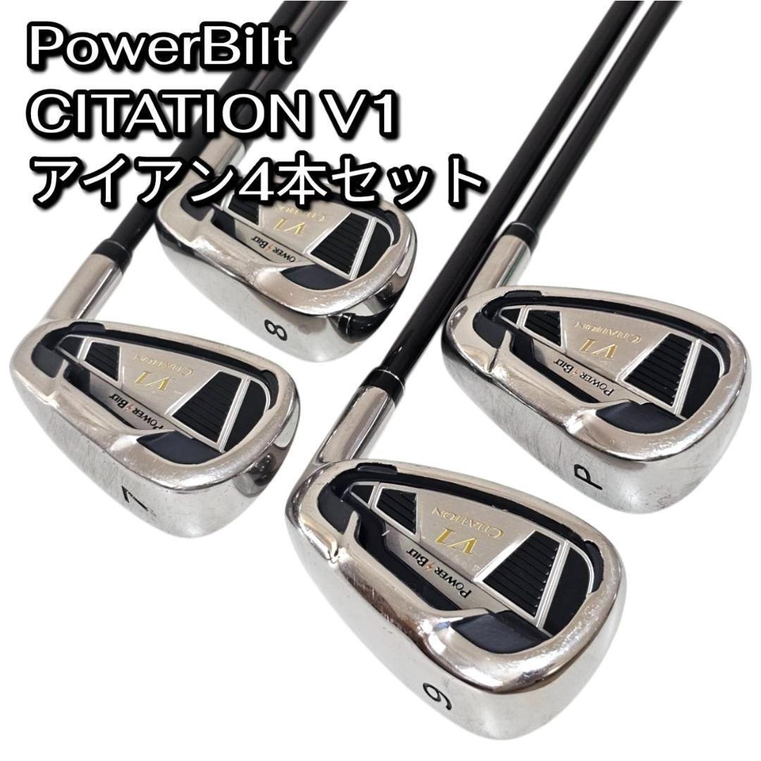 PowerBilt CITATION V1 アイアン4本セット 右 FLEX R拍卖