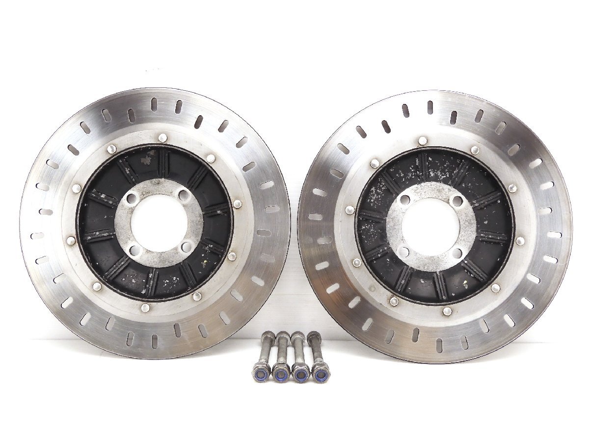 80@1045【評価A】 BMW K100RS 純正 フロント ブレーキ ディスク 左右 セット 厚4.1mm/4.1mm MIN.TH3.5mm 1450870拍卖