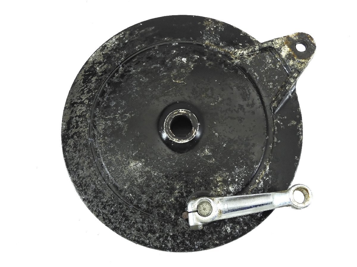 80@1057【評価A】 ヤマハ XV750E 5K0 当時物 実動 純正 リア ドラム ブレーキ & シュー 走行距離12,933km拍卖