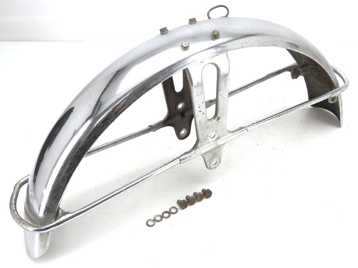 140@1062【評価A】 YAMAHA ヤマハ YM-1 YM1 当時物 実動 純正 メッキ フロント フェンダー 走行距離表示12,819km拍卖