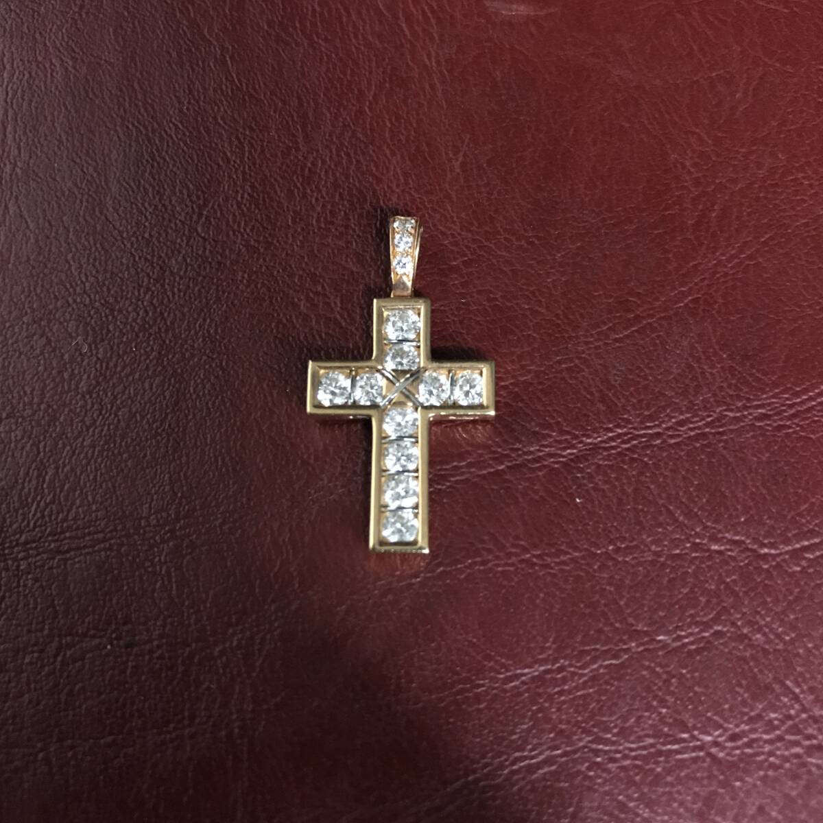 3★現状渡し★Cartier★オーロラクロス★ペンダントトップ★ダイヤモンド★750★K18拍卖