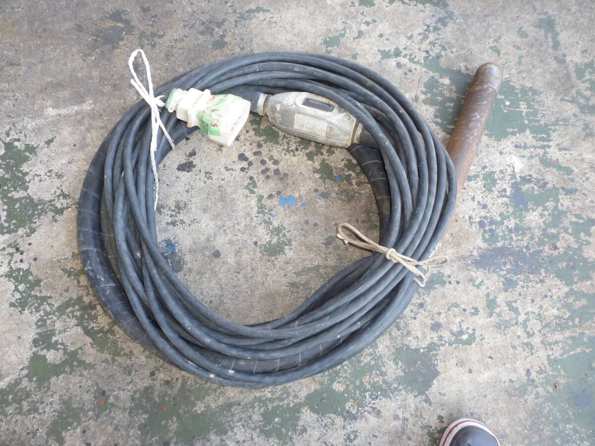 EXEN エクセン 高周波フレキ 52Φ コンクリートバイブレーター コンクリート 工事現場  動作確認済ですがジャンク扱い拍卖