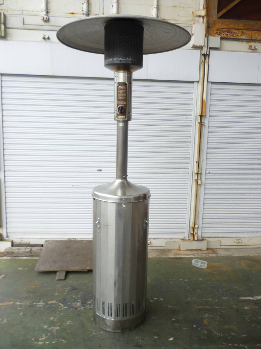 7 山岡金属 冬の屋外スペースを暖かくデザインする屋外用 パラソルヒーター SPH-522 LPガス用 YAMAKIN 作動確認済 拍卖