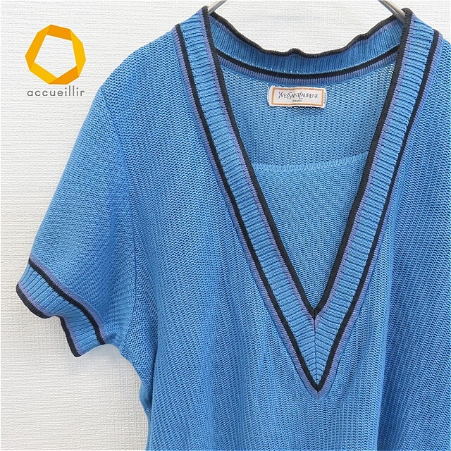 イヴ サンローラン YVES SAINT LAURENT ヴィンテージ ニット カットソー a820696i拍卖