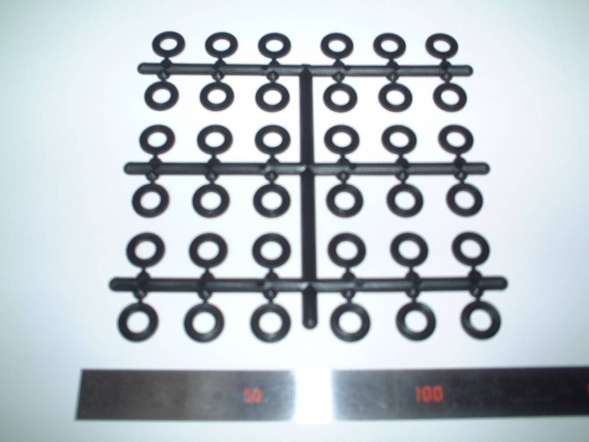 DIY・φ6プラスチックワッシャー・1シート36個・黒@拍卖