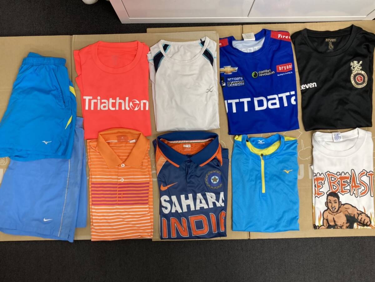 メンズスポーツウェア ドライシャツ・パンツ まとめ サイズM NIKE/PUMA/ASICS/MIZUNO他■8015A拍卖