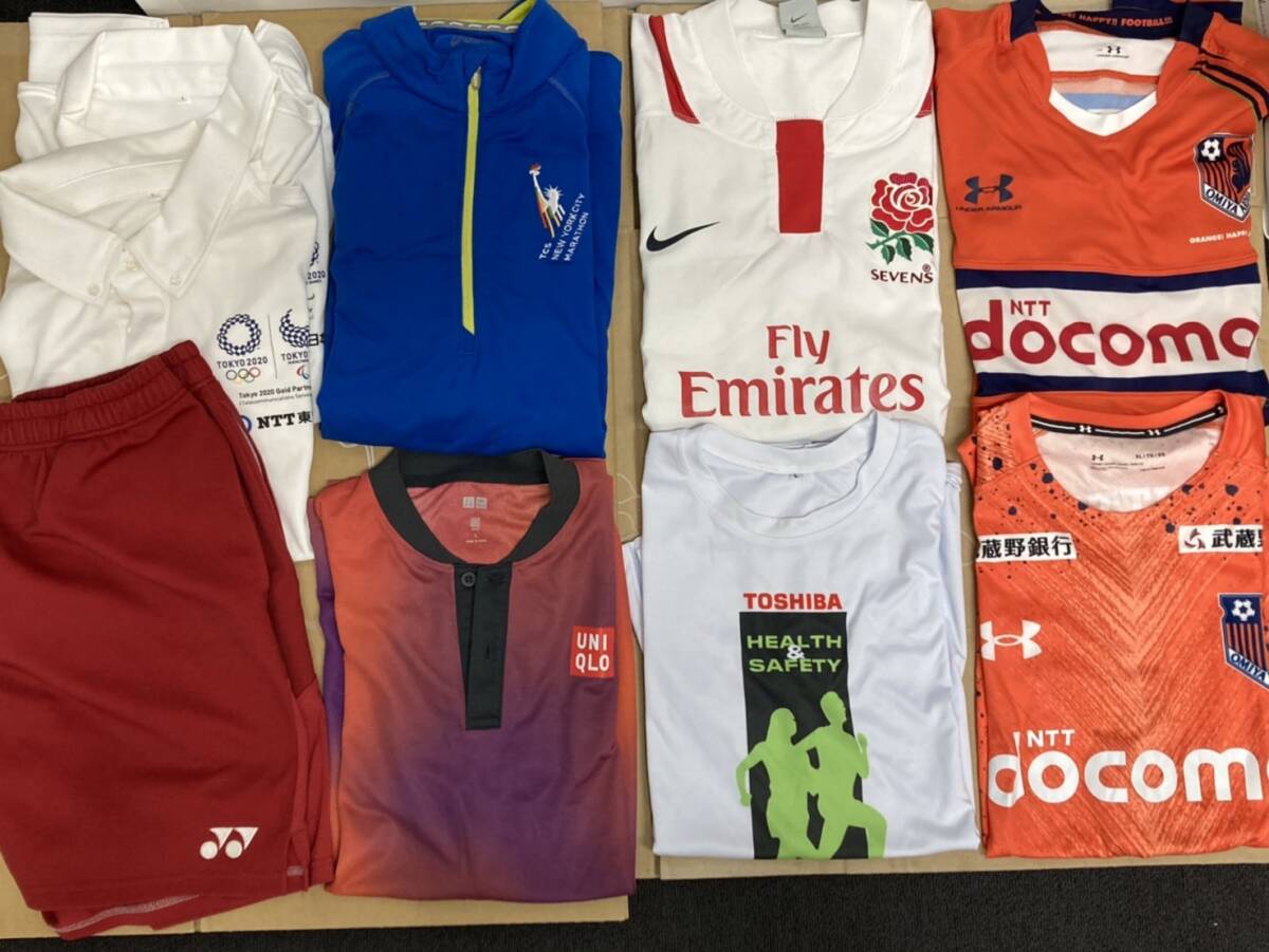 メンズスポーツウェア ドライシャツ・パンツまとめ サイズL UNDER ARMOUR/NIKE/TOKYO 2020/ASICS/ユニクロ/他■8016A拍卖