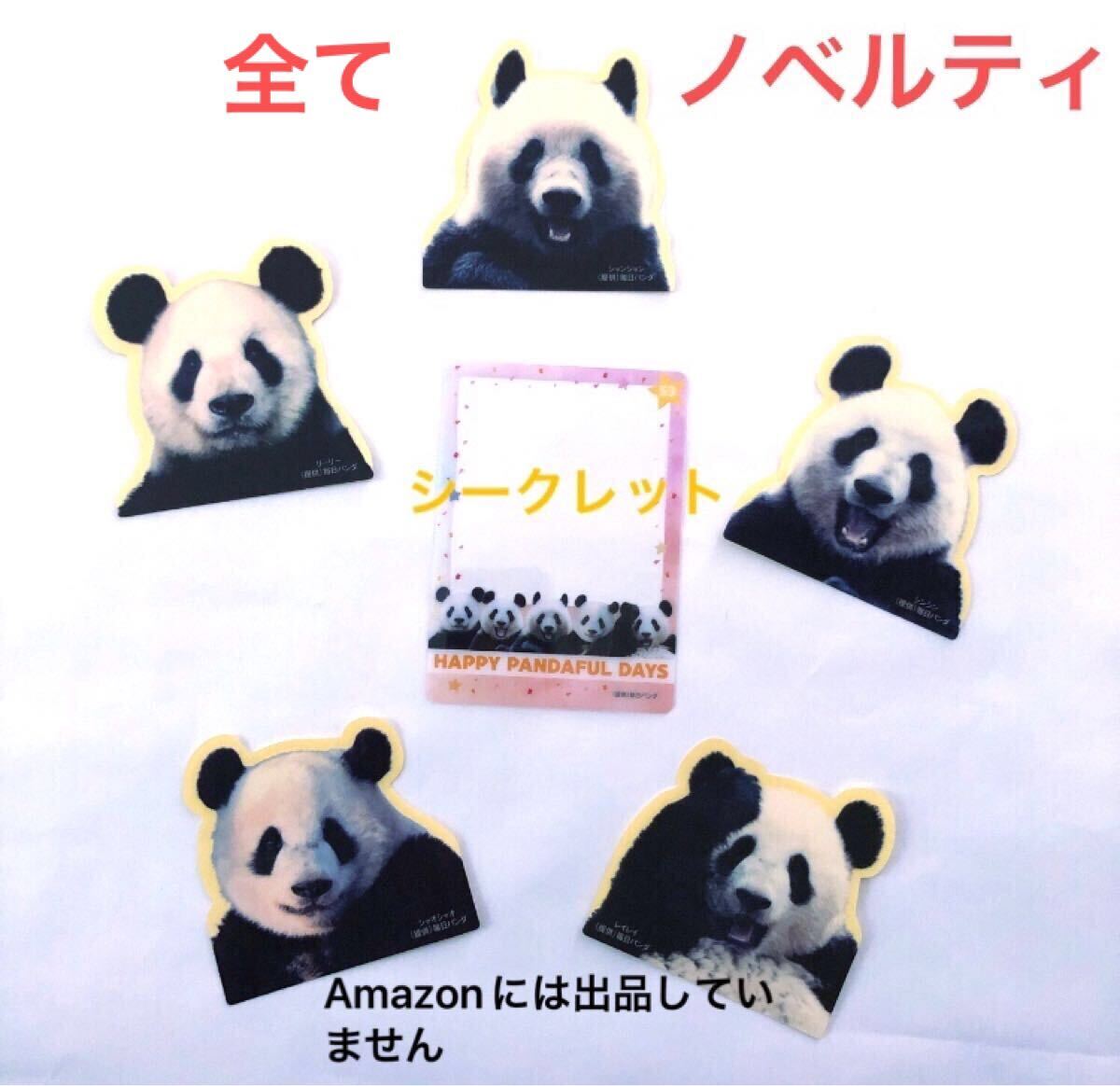 ☆レア☆限定ノベルティ パンダ来日53周年記念 クリアカード リーリー シンシン シャンシャン シャオシャオ レイレイ 上野動物園 パンダ拍卖