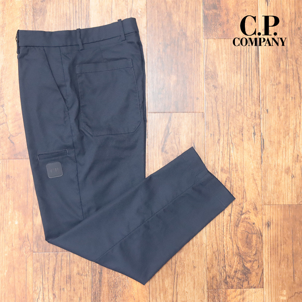 24秋冬/CP Company/46サイズ/カジュアル パンツ 17CLPA044A 撥水 ストレッチ 無地 シーピーカンパニー 新品/紺/ネイビー/mb161/拍卖