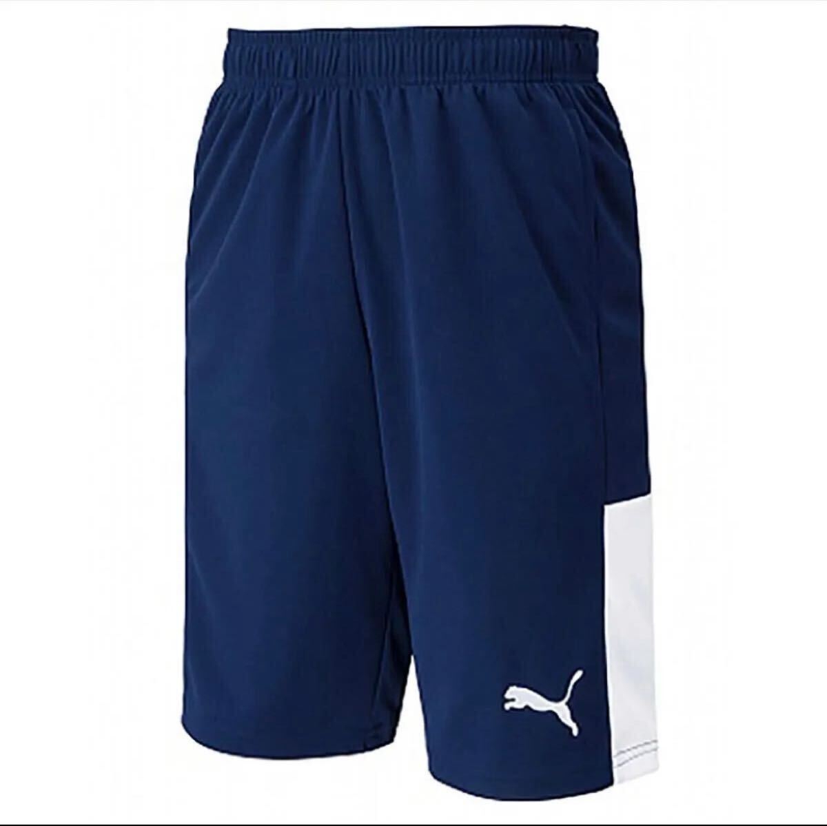 新品未使用 PUMA プーマ XL 軽量!!ジャージパンツ 吸収速乾 快適素材 紺/白 ネイビー/ホワイト 即決拍卖