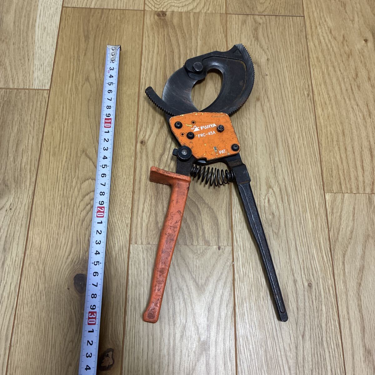 1円スタート 難あり フジ矢(Fujiya) ケーブルカッター (ラチェットタイプ) 300mm FRC-45A ラチェットケーブルカッター ケーブルカッター拍卖