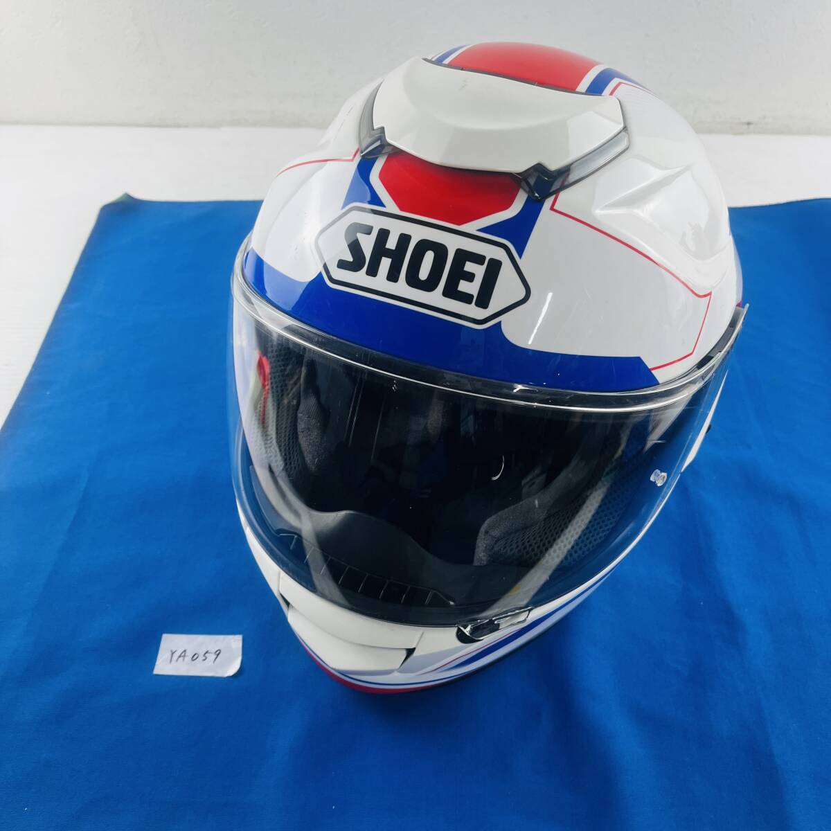 (ヤ)YA059 SHOEI フルフェイスヘルメット バイク用(レーサーレプリカ) GT-Air Lサイズ 59cm 2013年式 インナーサンバイザー付き拍卖