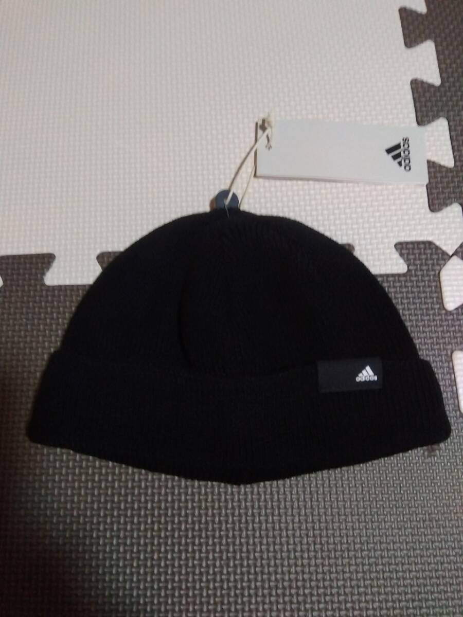 57~60㎝/黒/新品/adidas アディダス/メンズ フィッシャーマン ビーニー ニット帽 ニットキャップ 秋冬拍卖