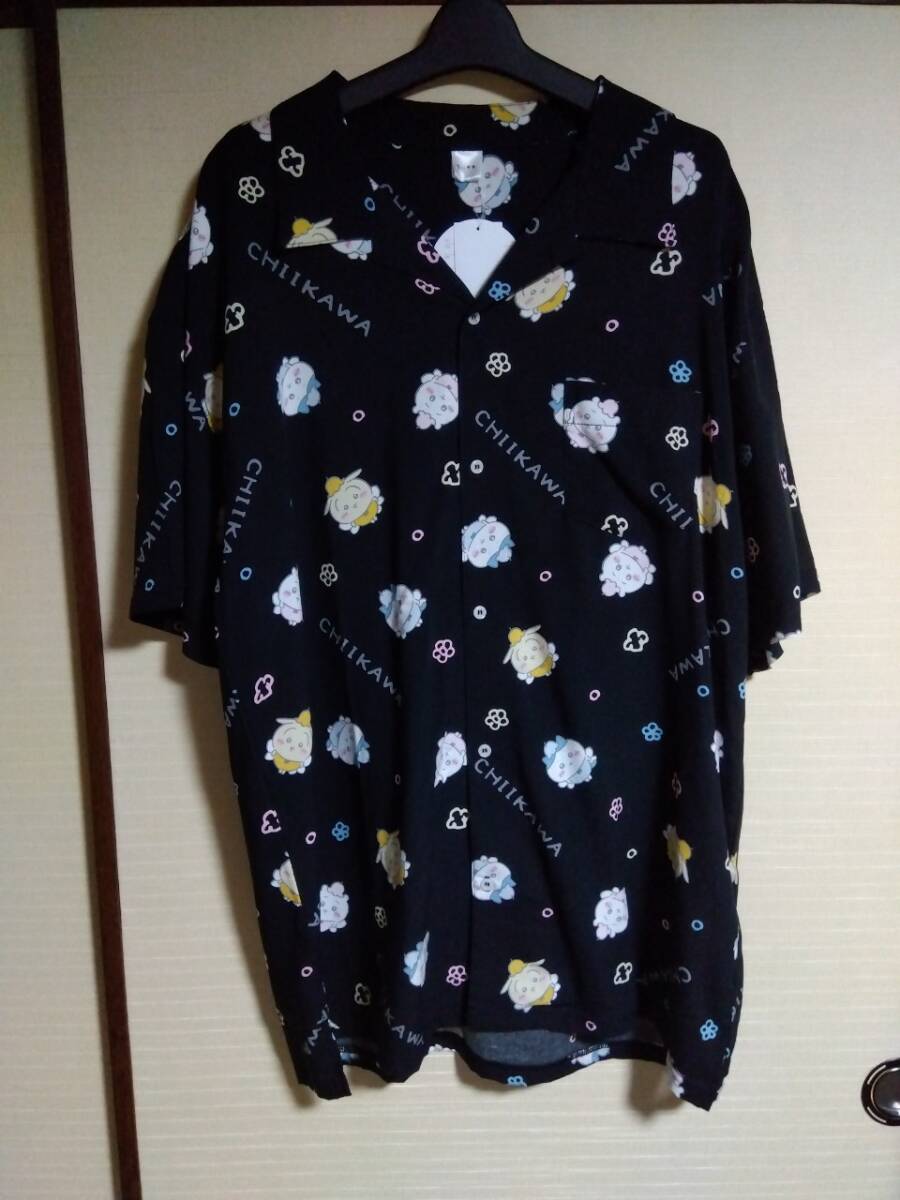3L/新品/ちいかわ/メンズ 総柄 薄手 半袖シャツ 大きいサイズ 春夏拍卖