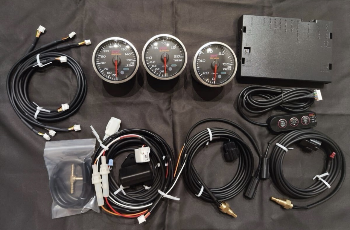 スバル STI Genome ゲノム 3連 メーター ブースト 油温 油圧 インプレッサ WRX レガシィ GC8 GDA GDB GRB GGA VAB Defi デフィ 拍卖