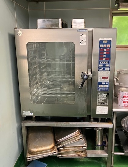ニチワ★業務用スチームコンベクションオーブン SCOS-18 5RS★専用架台+浄水器付属!!★三相200V★スチコン拍卖