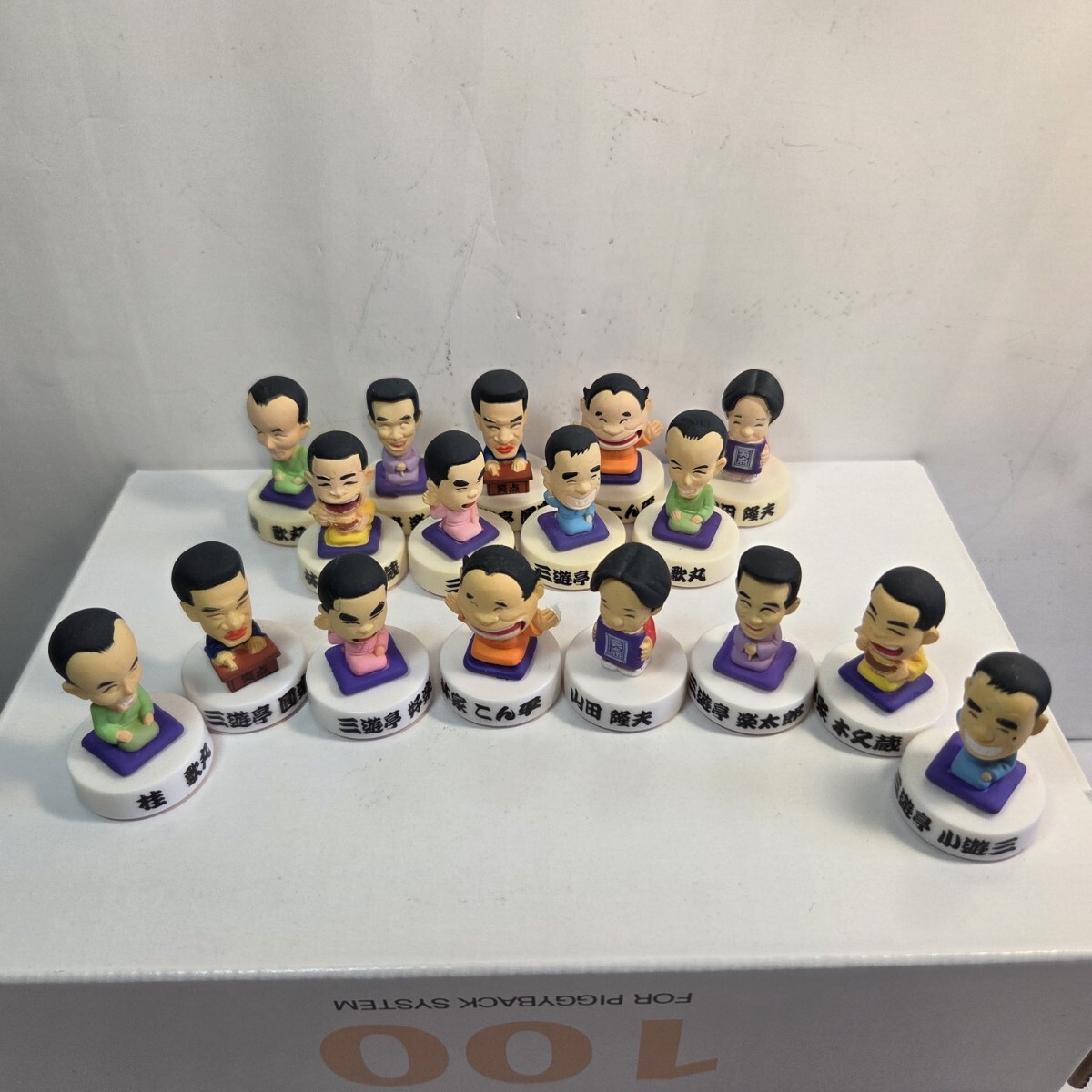 笑点 フィギュア付きハンコ「新品コンプリート 全8種」と「展示品 コンプリート8種 + ダブリ」 保管品 A763拍卖