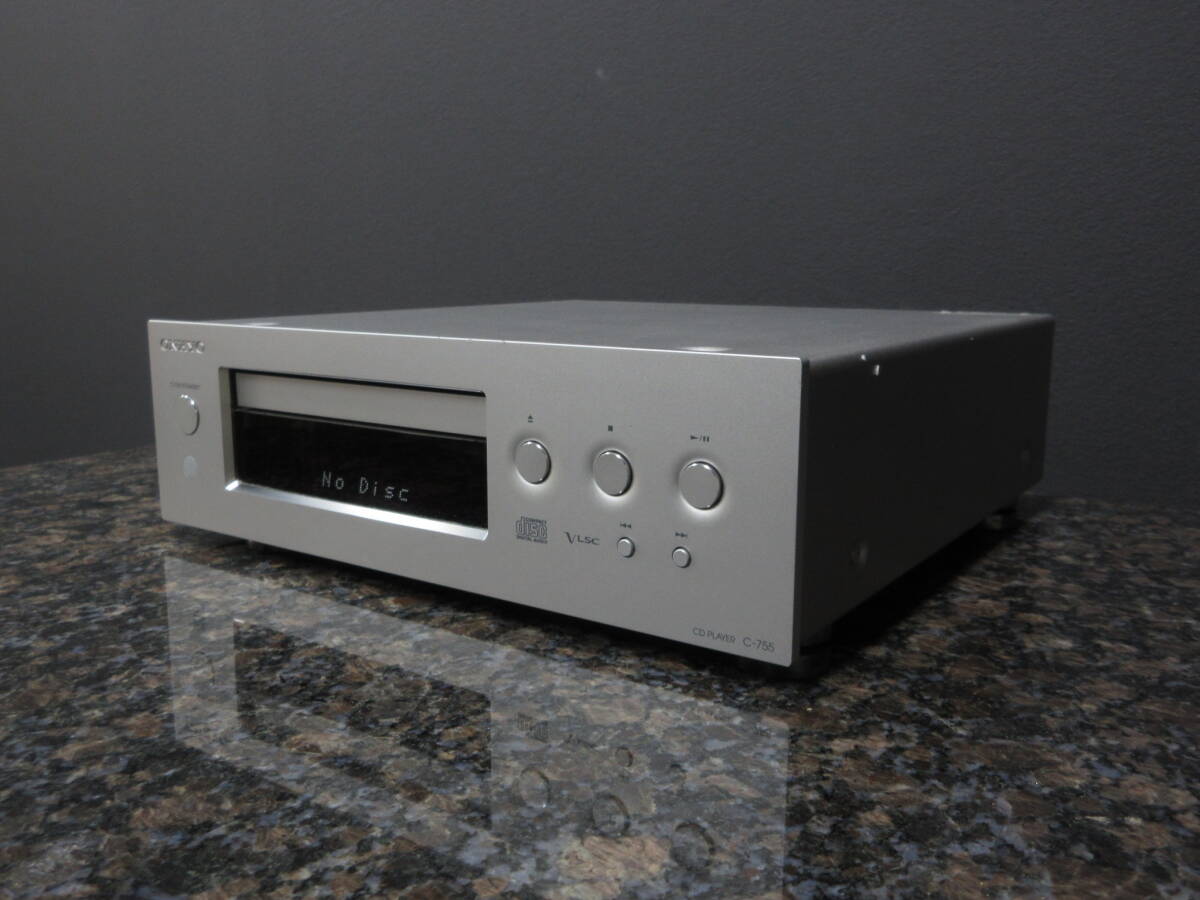 【まずまずの美品 元箱付】ONKYO CDプレーヤー C-755 オンキョー拍卖
