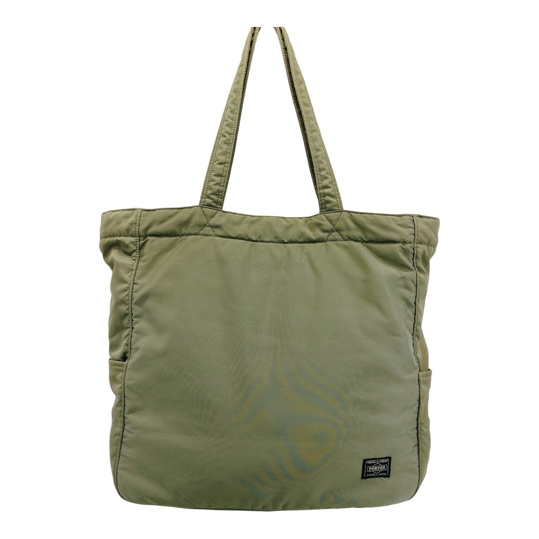 ● PORTER ポーター クリーム トートバッグ 549-06547 カーキ 吉田カバン CREAM ●拍卖