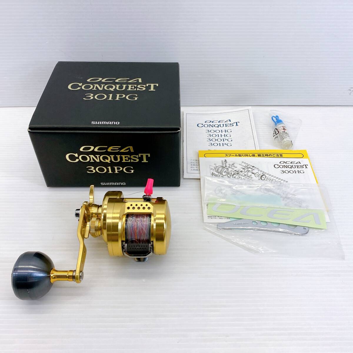 ■ シマノ 16 オシア コンクエスト 301PG ベイト リール 夢屋 パワーハンドルノブ OCEA CONQUEST SHIMANO ■拍卖