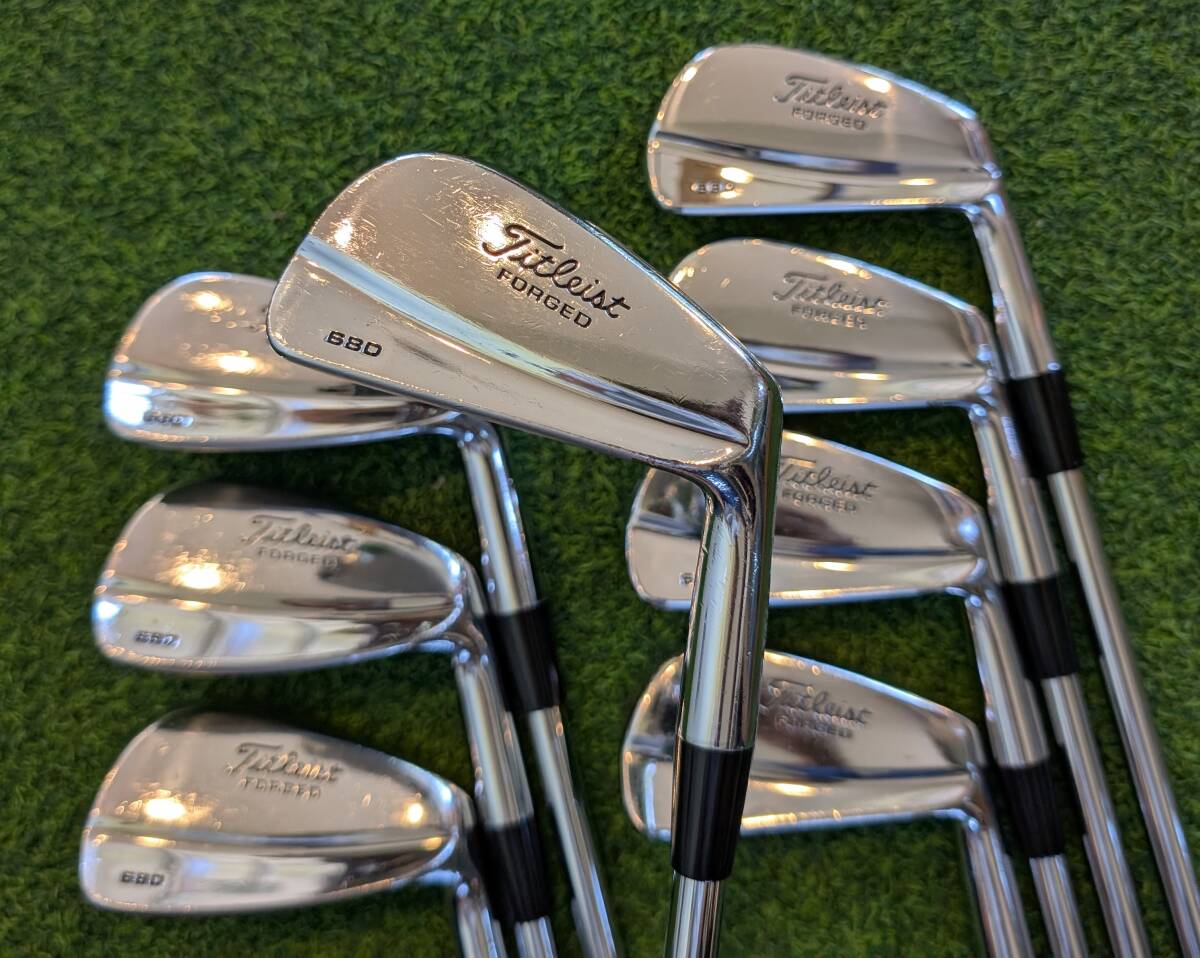 タイトリスト680 FORGED アイアン 3-Pw 8本セット【リシャフト】モーダス3 115【S】ライ角2°フラット拍卖