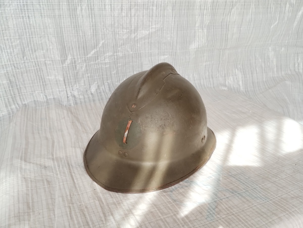 ジャンク 穴開け加工有 ヘルメット ミリタリー フランス 拍卖