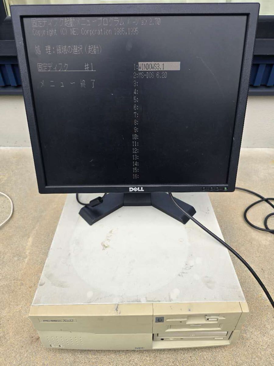 ★起動画面のみ確認★ NEC PC-9821Xa12/C12 HDDあり 本体のみ PC98 レトロPC ジャンク拍卖