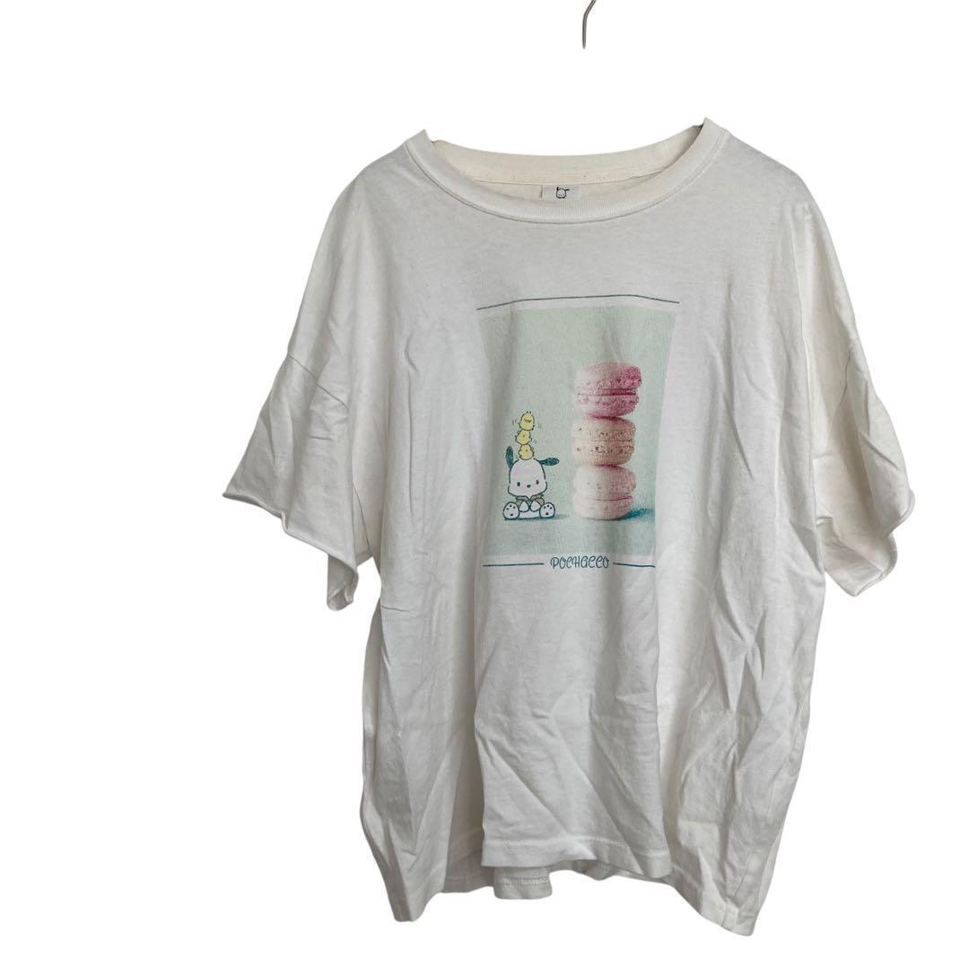 149 POCHACCO (サンリオ)半袖 白 L拍卖