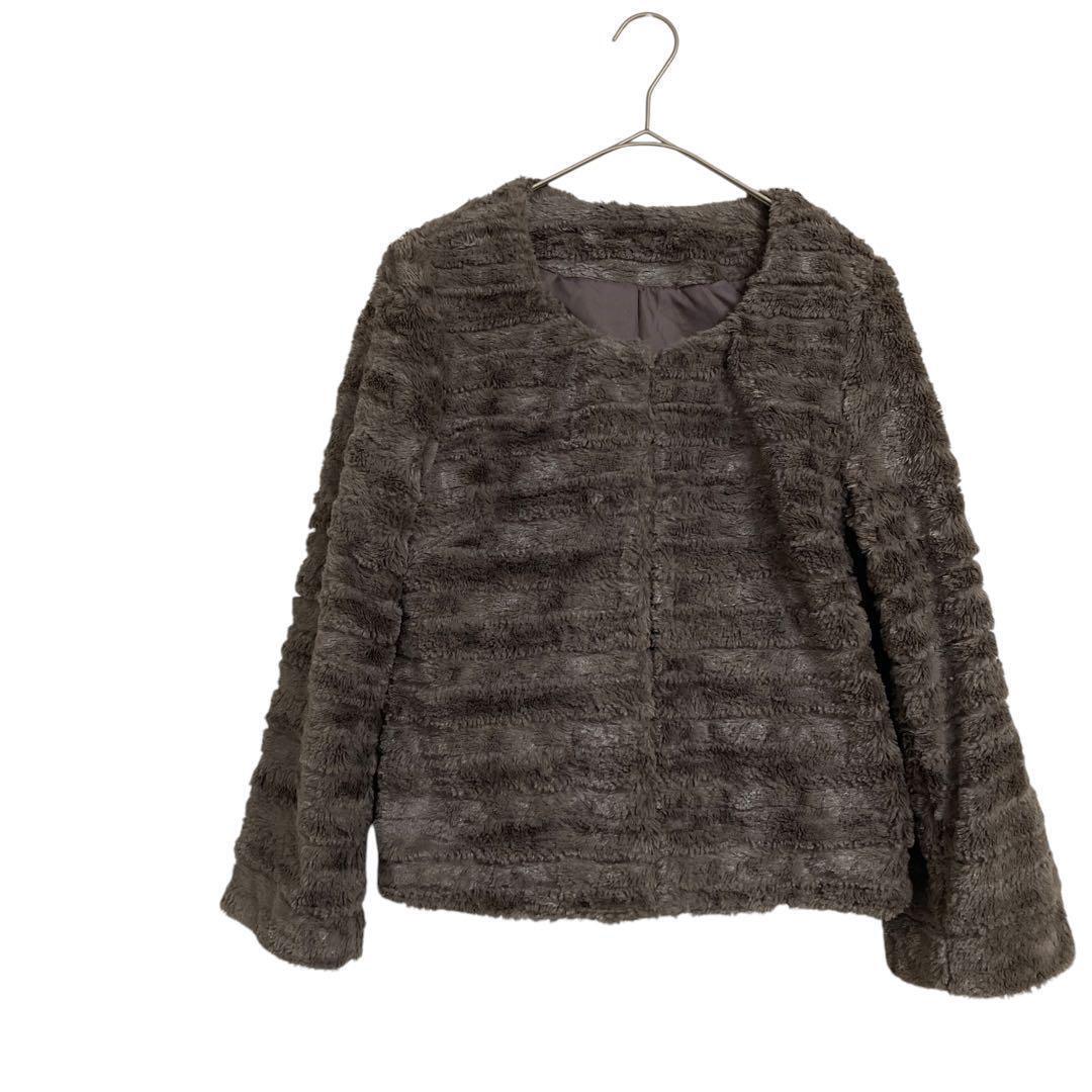 176 ワールド カ-ディガン チャコールグレー L拍卖