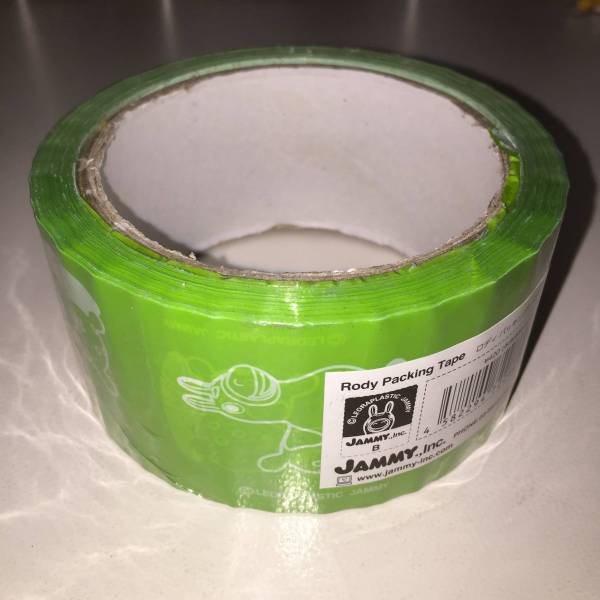 Rody【新品】本物 ロディ パッキング テープ グリーン ガムテープ セロテープ シール 正規品 JAMMY 粘着テープ デコ DIY ロバ 馬 動物拍卖