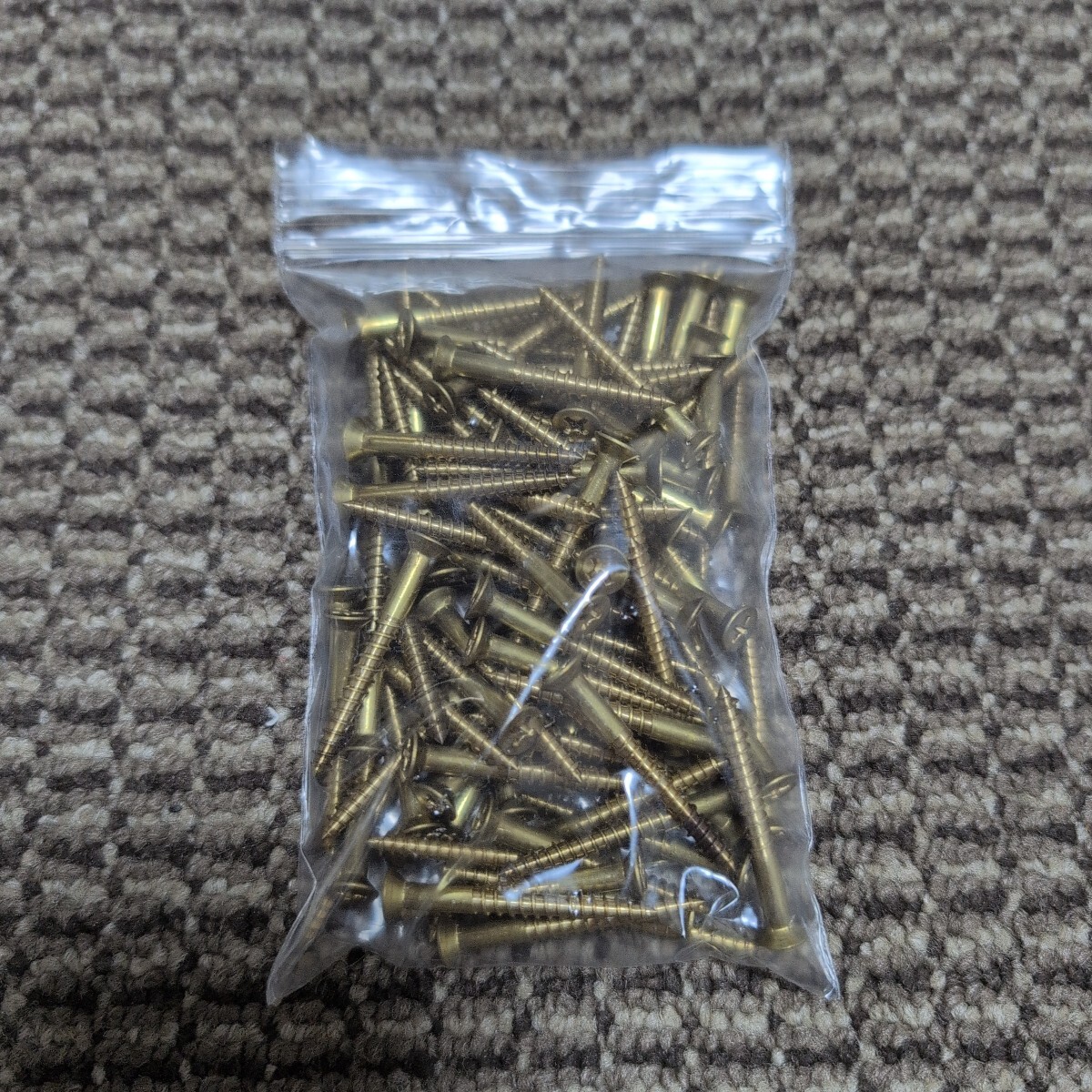 ジャンク品/長期保管品/メーカー不明/真鍮/皿木ネジΦ3.8×38mm/1P100本入り拍卖