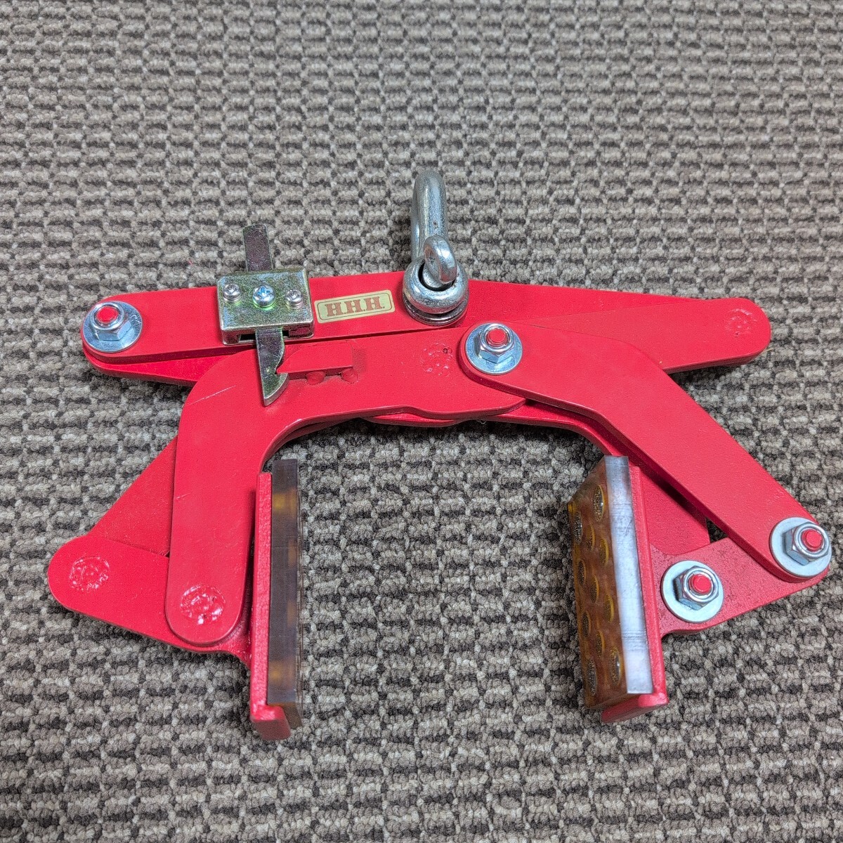 ジャンク品/長期保管品/H.H.H/スリーエッチ/万能クランプ/BN100/最大開口100mm/使用荷重100㎏/自重2.5㎏拍卖