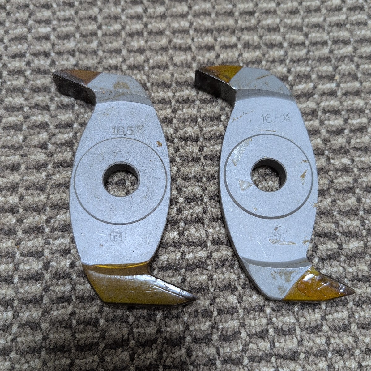 ジャンク品/長期保管品/マキタ/品番不明/電気ミゾキリカッター/溝切り/材質SKH-4/サイズ120×16.5×15mm/2個セット拍卖