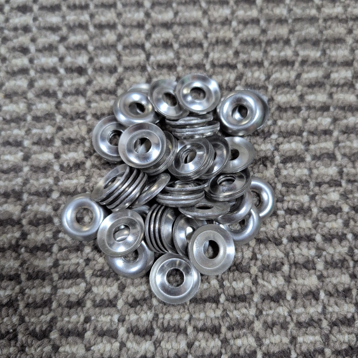 ジャンク品/長期保管/中古/メーカー不明/ローゼットワッシャー/ステンレス/M6用/6mm/山形座金/1P50本入り拍卖