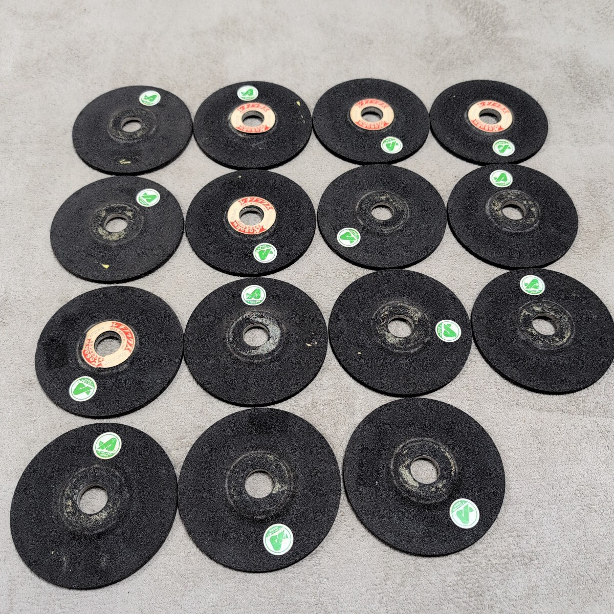 ジャンク品/長期保管品/高速電機/レヂノックス/オフセット砥石/A/WA24PB1F/外径125mm厚み6mm穴径22mm/15枚セット拍卖