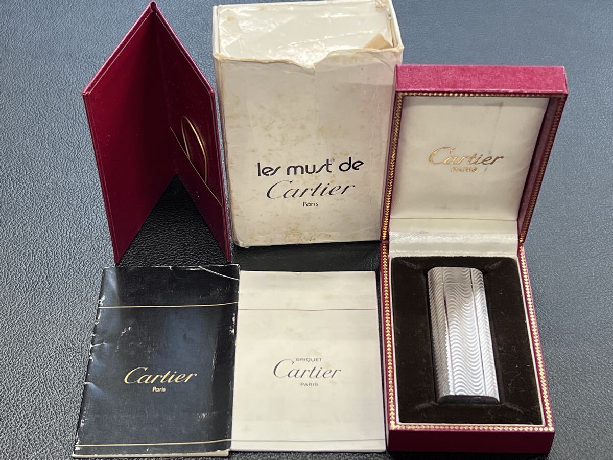 Cartier カルティエ ガスライター オーバル シルバーカラー 箱付き 綺麗です!拍卖