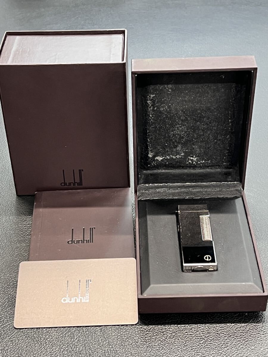 Dunhill ダンヒル ガスライター 鏡面シルバー 箱付き拍卖