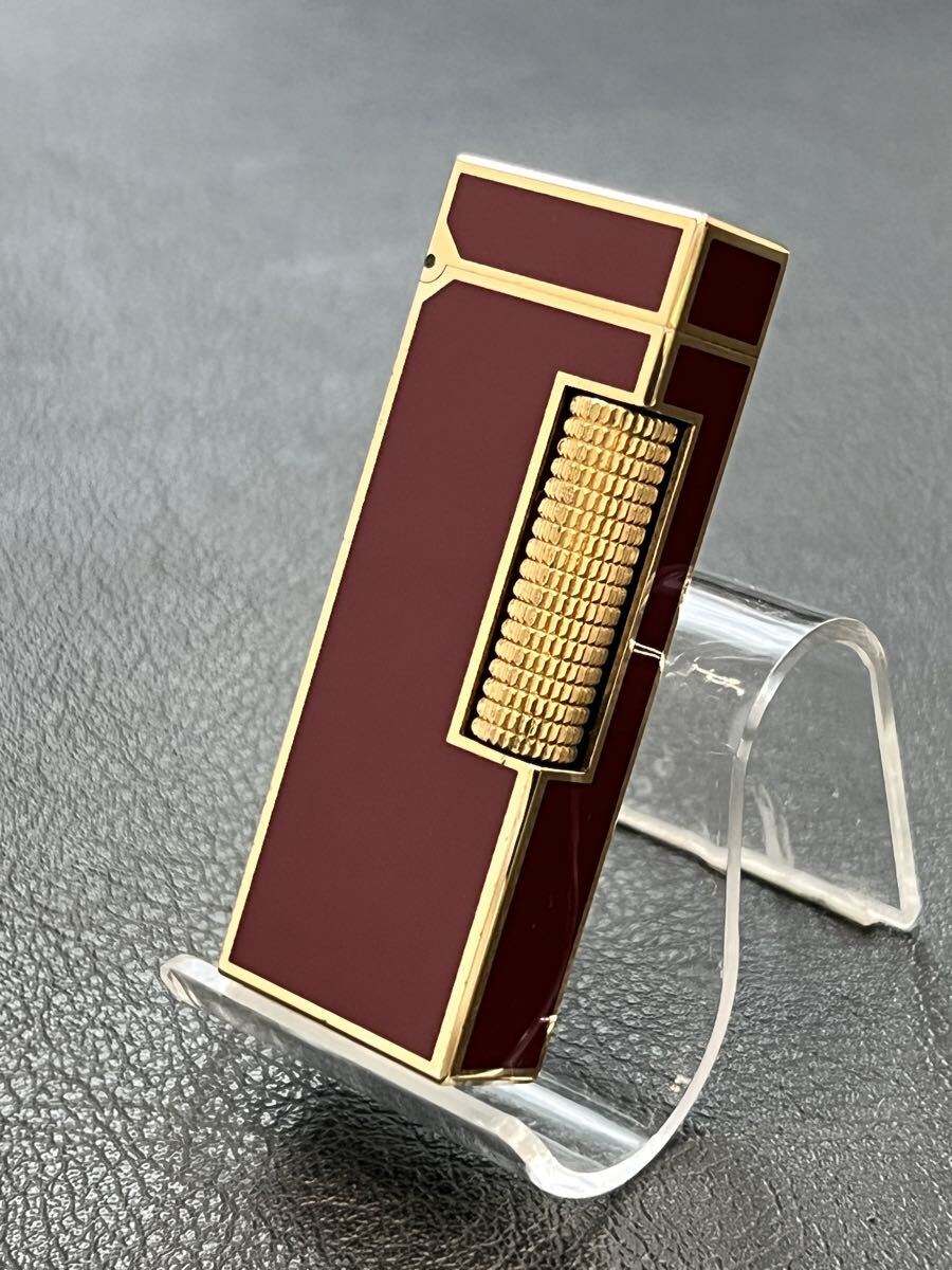 Dunhill ダンヒル ガスライター ボルドー ゴールド拍卖